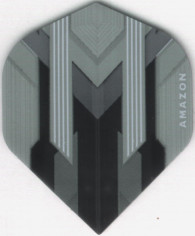 AMAZON Silver/Black Dart Flights