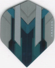AMAZON Silver/Teal Dart Flights