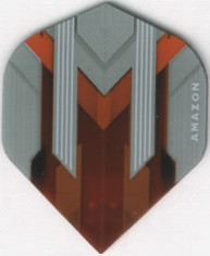 AMAZON Silver/Orange Dart Flights