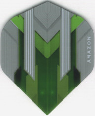AMAZON Silver/Green Dart Flights