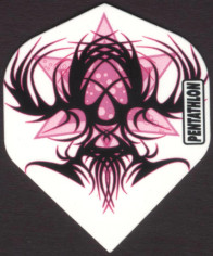 Pink and Black Tribal Dart Flights