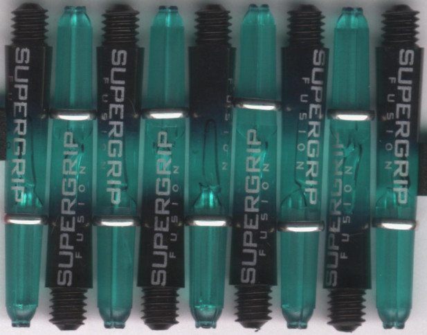 1.5in. Black/Jade Supergrip Fusion Dart Shafts 1.5in. Black/Jade Supergrip Fusion Dart Shafts