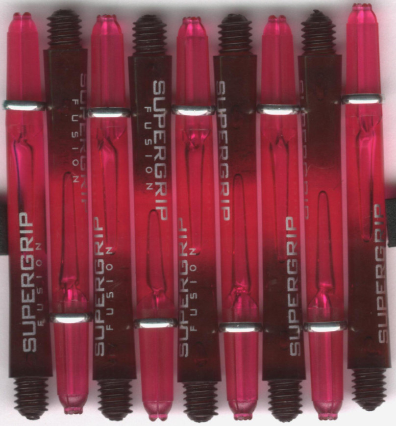2in. Pink/Black Supergrip Fusion Dart Shafts 2in. Pink/Black Supergrip Fusion Dart Shafts