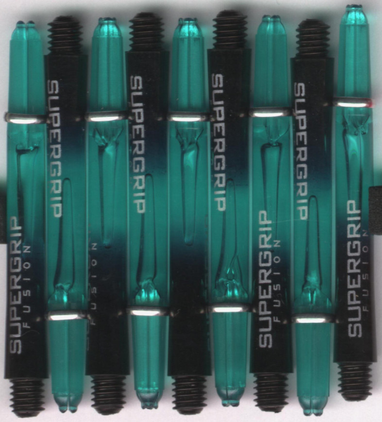 2in. Jade/Black Supergrip Fusion Dart Shafts