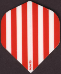Red and White Stripes Dart Flights
