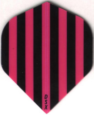 Pink and Black Stripes Dart Flights