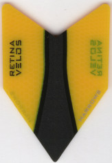 Yellow RETINA VELOS HARROWS Dart Flights Yellow RETINA VELOS HARROWS Dart Flights