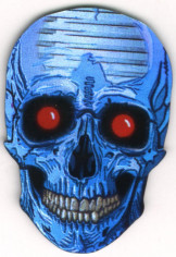 Red Eyed Skull Shape Dart Flights