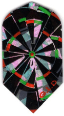Trippy Dartboard Slim Dart Flights
