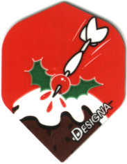 Christmas Pudding Dart Flights