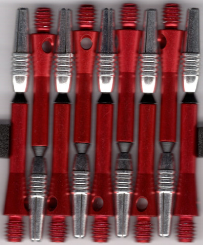 2in. Red Spinster Spinning Aluminum Dart Shafts 2in. Red Spinster Spinning Aluminum Dart Shafts