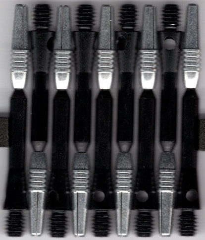 2in. Black Spinster Spinning Aluminum Dart Shafts 2in. Black Spinster Spinning Aluminum Dart Shafts