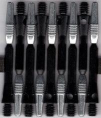 2in. Black Spinster Spinning Aluminum Dart Shafts 2in. Black Spinster Spinning Aluminum Dart Shafts