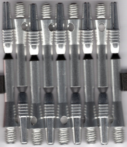 2in. Silver Spinster Spinning Aluminum Dart Shafts 2in. Silver Spinster Spinning Aluminum Dart Shafts