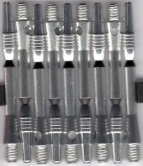 2in. Silver Spinster Spinning Aluminum Dart Shafts 2in. Silver Spinster Spinning Aluminum Dart Shafts