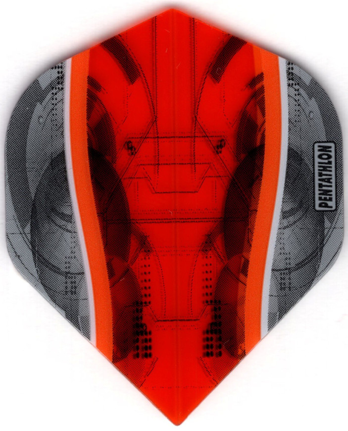 Silver Edge ORANGE PENTATHLON Dart Flights