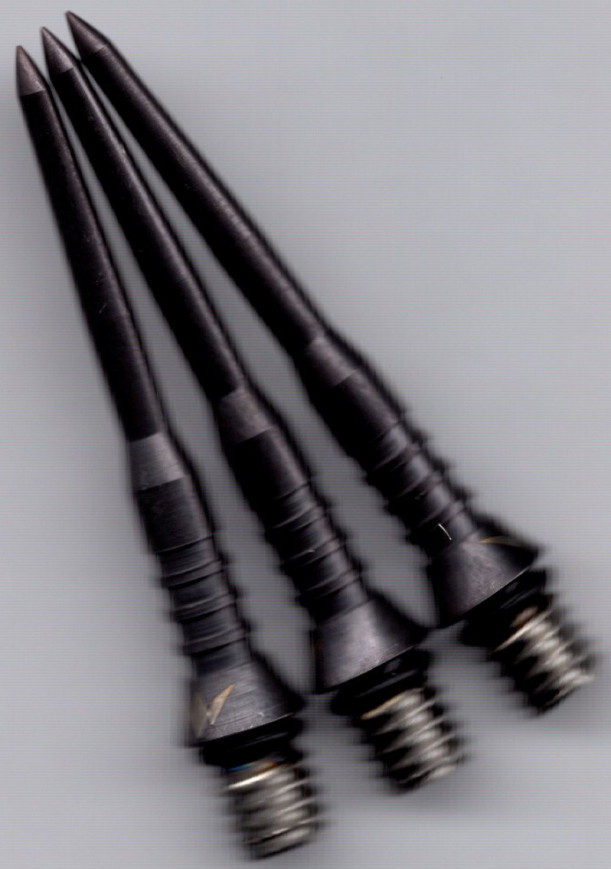30mm Black Mission Titanium Ribbed Conversion Dart Points 30mm Black Mission Titanium Ribbed Conversion Dart Points