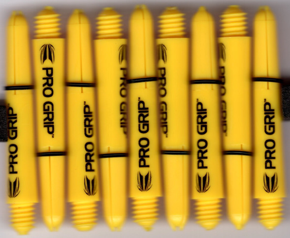 1.5in. Yellow Pro Grip Dart Shafts