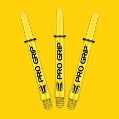 1.75in. Yellow In-Between Pro Grip Dart Shafts 1.75in. Yellow In-Between Pro Grip Dart Shafts