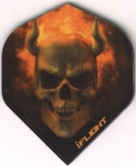 Devil Skull in Flames Dart Flights