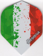 Splattered Italian Flag Dart Flights