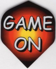 "GAME ON" Standard Dart Flights