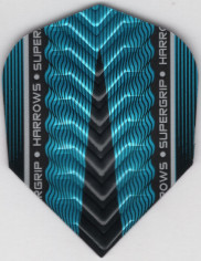 Blue HARROWS SUPERGRIP-X Dimplex Ribs Dart Flights