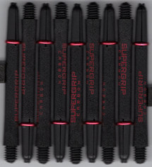 2in. Black/Red Supergrip Carbon Dart Shafts 2in. Black/Red Supergrip Carbon Dart Shafts