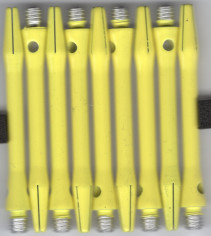 2in. "Mellow Yellow" Coated Aluminum Dart Shafts 2in. "Mellow Yellow" Coated Aluminum Dart Shafts