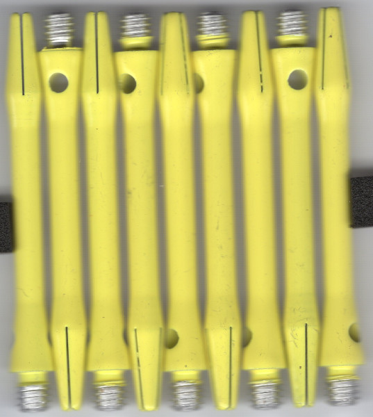 2in. "Mellow Yellow" Coated Aluminum Dart Shafts