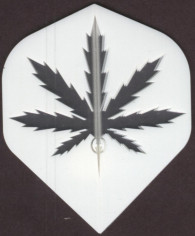 Clear Pot Leaf Dart Flights Clear Pot Leaf Dart Flights