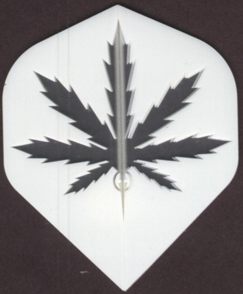 Clear Pot Leaf Dart Flights