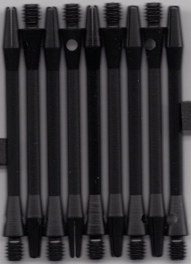 2.25in. Black LONG Aluminum Dart Shafts