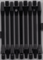 2.25in. Black LONG Aluminum Dart Shafts
