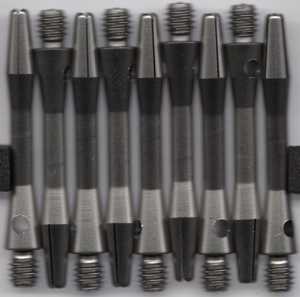 1.5in. Gunmetal Short Aluminum Dart Shafts