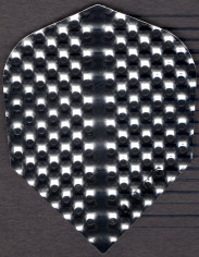 Bright Silver Dimplex Dart Flights