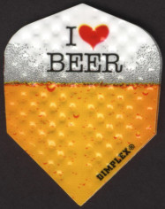 "I Love Beer" Dimplex Dart Flights "I Love Beer" Dimplex Dart Flights