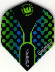 WINMAU Blue & Green PRISM ZETA Dart Flights