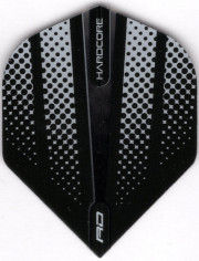 HARDCORE Black & Grey Dart Flights