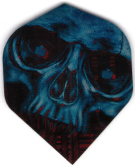 Blue Skull With Red Eyes Standard Dart Flights