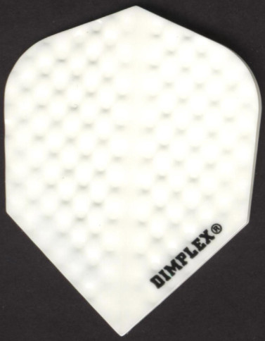 All White Dimplex Dart Flights