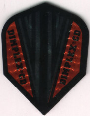 Red and SIlver Dimplex CD Dart Flights Red and SIlver Dimplex CD Dart Flights