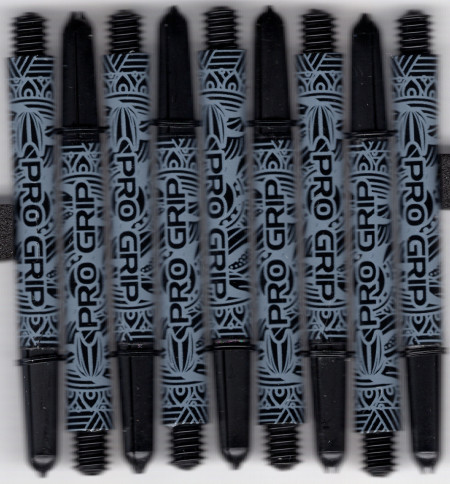 Black 2in. Medium Pro Grip INK dart shafts Black 2in. Medium Pro Grip INK dart shafts