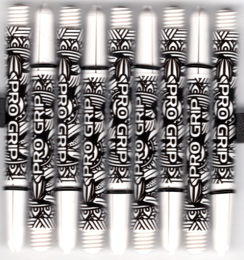 White 2in. Medium Pro Grip INK dart shafts