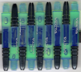 1.5in. Green Vecta Dart Shafts 1.5in. Green Vecta Dart Shafts