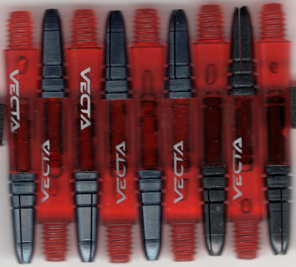 1.5in. Red Vecta Dart Shafts