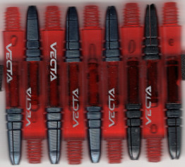 1.5in. Red Vecta Dart Shafts 1.5in. Red Vecta Dart Shafts