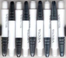 1.5in. White Vecta Dart Shafts