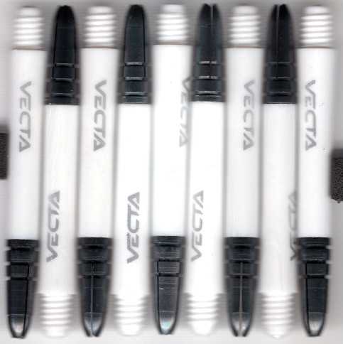 2in. White Vecta Dart Shafts 2in. White Vecta Dart Shafts