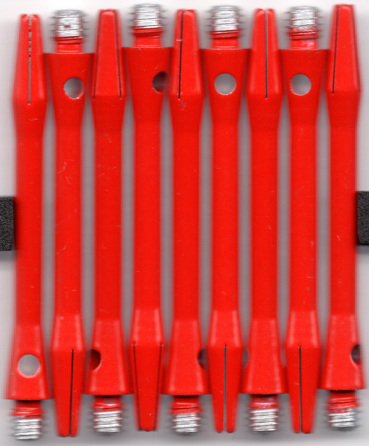 2in. Fire Engine Red Coated Aluminum Dart Shafts